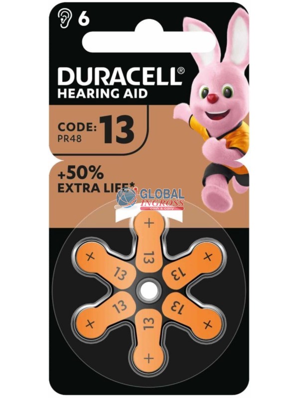 DURACELL ACUSTICA 13 ARANCIO 6pz new