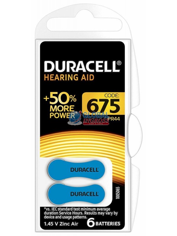 DURACELL ACUSTICA 675 BLU 6pz