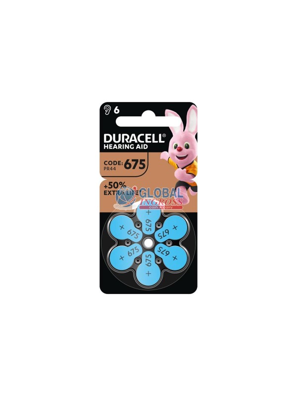 DURACELL ACUSTICA 675 BLU 6pz new