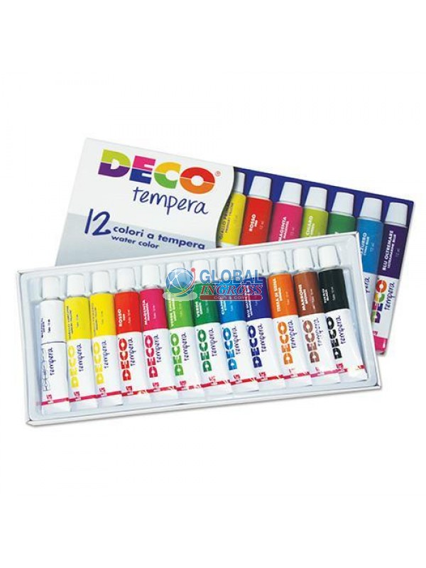 COLORI TEMPERA 12 TUBI