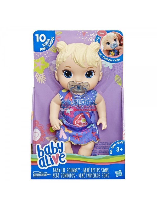 BABY ALIVE LIL SOUNDS BLD HAIR