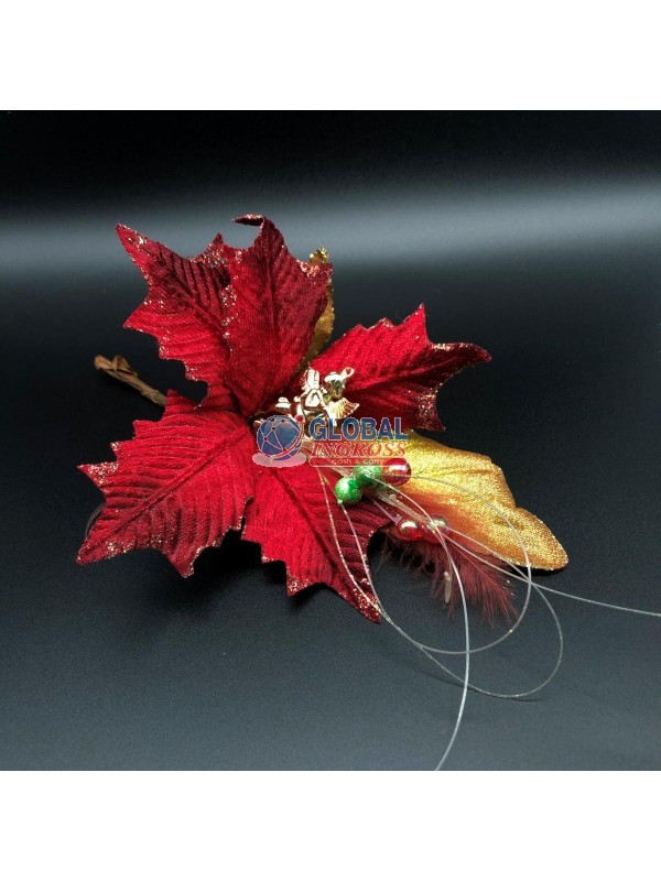 FIORE CORTO ROSSO C/ANGIOLETTO