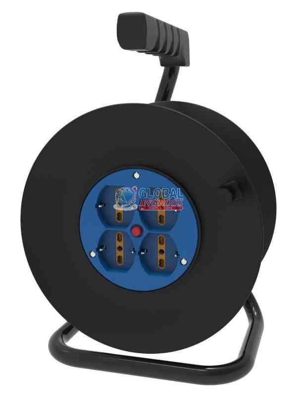 AVVOLGICAVO 25mt 4 BIPASSO/SCHUKO SPINA 16A