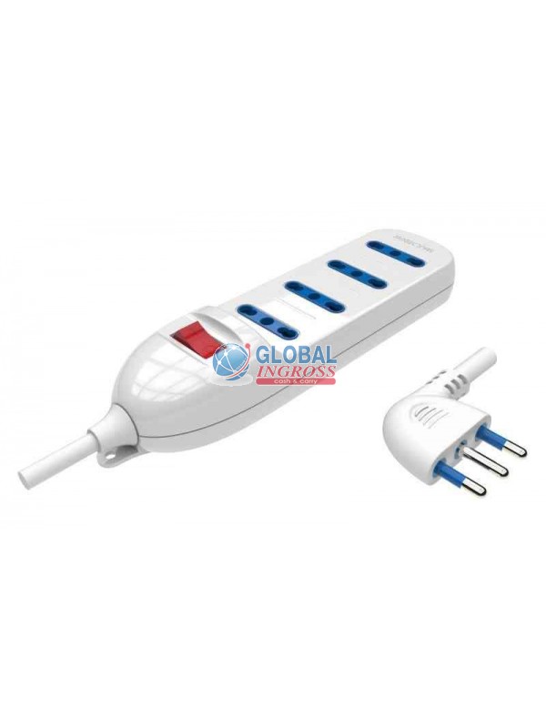 MULTIPRESA 4 POSTI BIPASSO C/INTERRUTTORE SPINA 16A 1,5mt