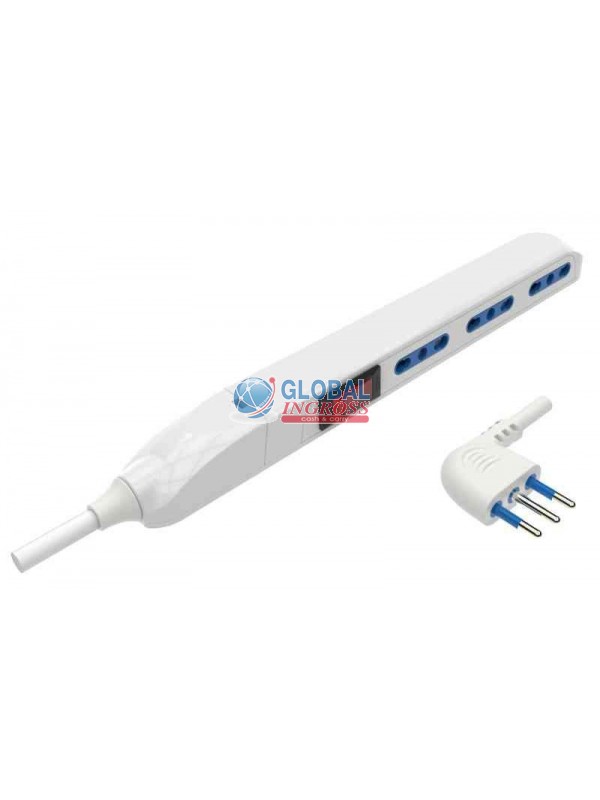 MULTIPRESA SALVASPAZIO BIANCA 3 BIPASSO SPINA 10A 1,5mt