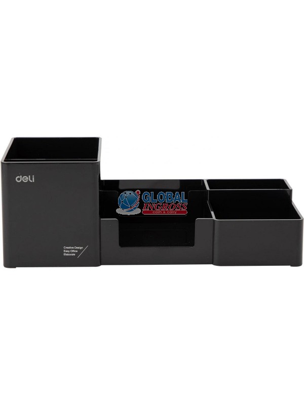 PORTAOGGETTI DA SCRIVANIA.DELI NERO 5 SCOMPARTI