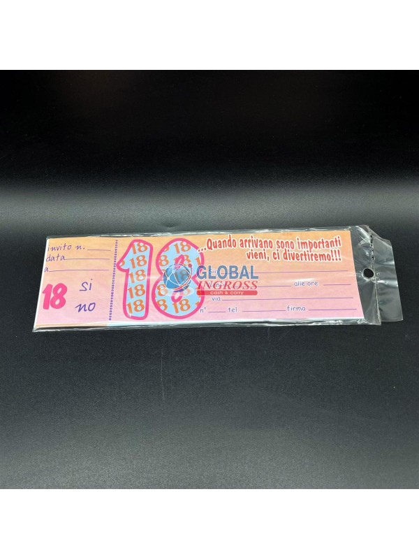 INVITI A FESTA 18 ANNI ROSA