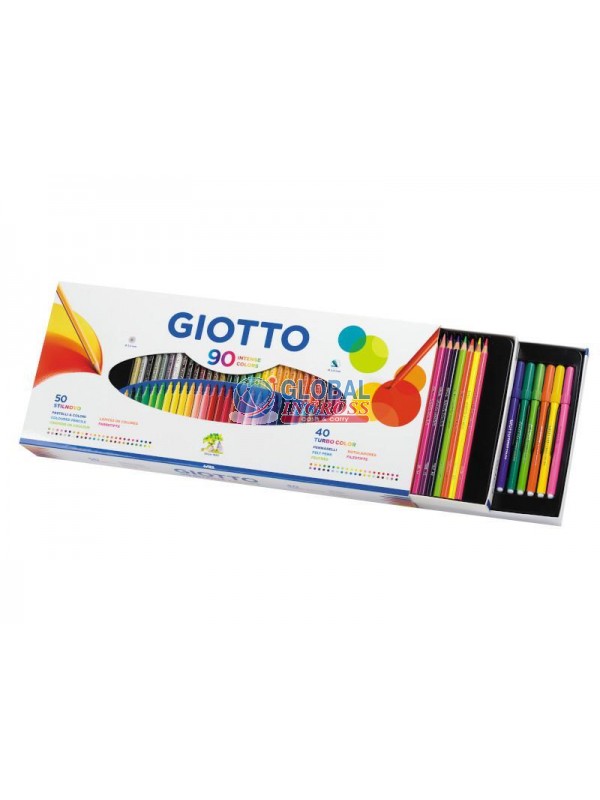 GIOTTO BOX 90 COLORI (50 STILNOVO + 40 TURBOCOLOR)