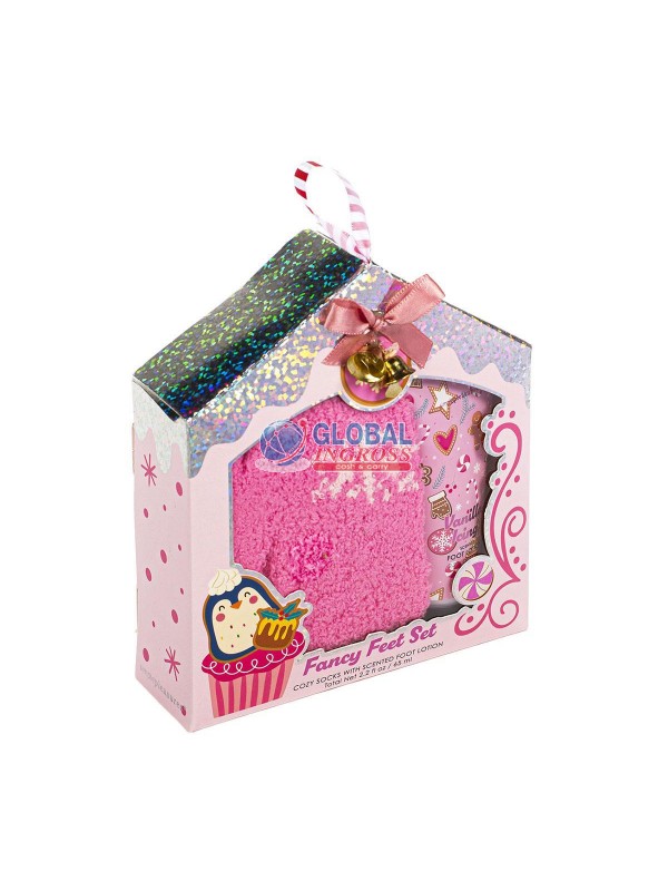 LOZIONE + CALZINI NATALE ROSA