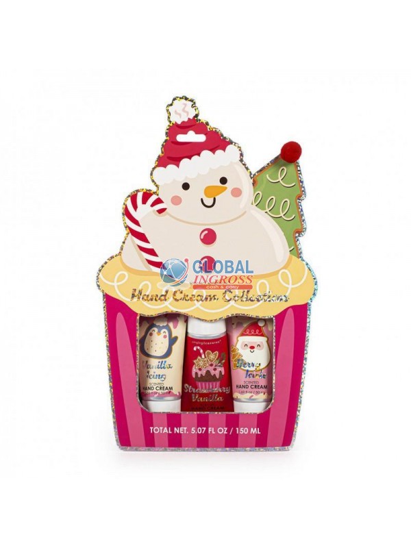 SET 3 CREMA MANI PUPAZZO NEVE