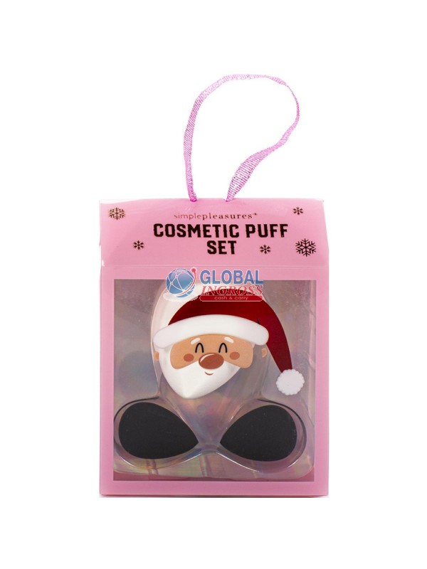 SPUGNA TRUCCO NATALE BABBO GOLD FOIL