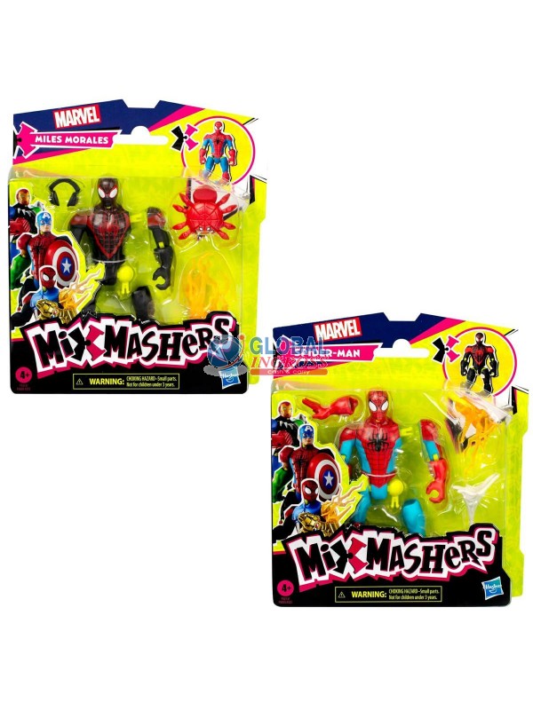 SPIDERMAN MIXMASHERS personaggi ass.