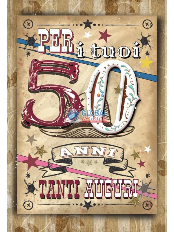 BIGLIETTO 50 ANNI MIGLIORI ANNI
