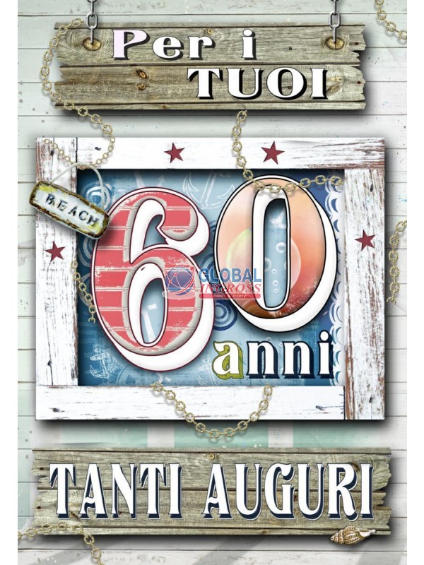 BIGLIETTO 60 ANNI MIGLIORI ANNI