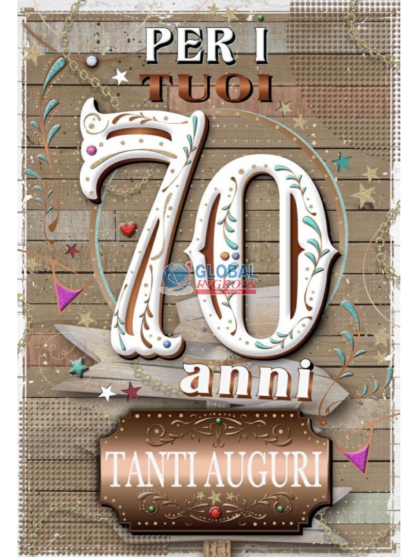 BIGLIETTO 70 ANNI MIGLIORI ANNI