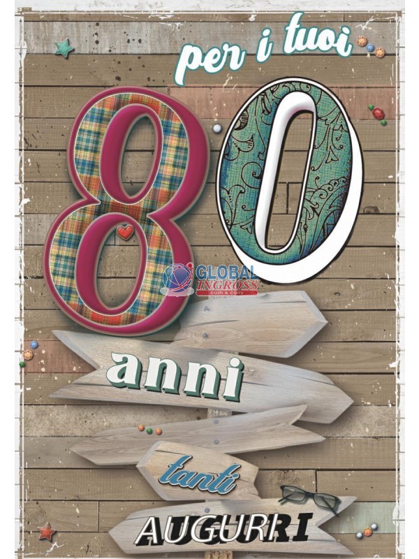 BIGLIETTO 80 ANNI MIGLIORI ANNI