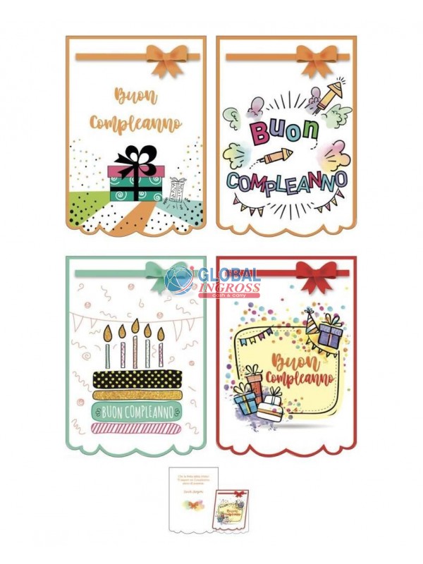 BIGLIETTO COMPLEANNO POP VERTICALE
