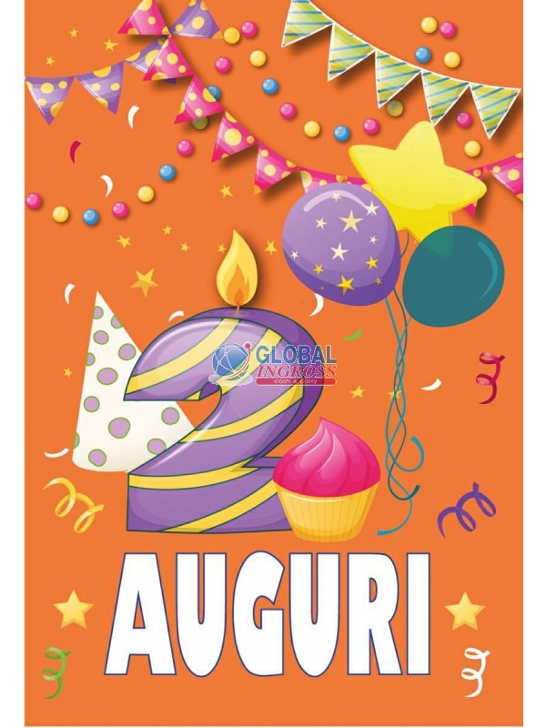 BIGLIETTO 2 ANNI CANDELINA