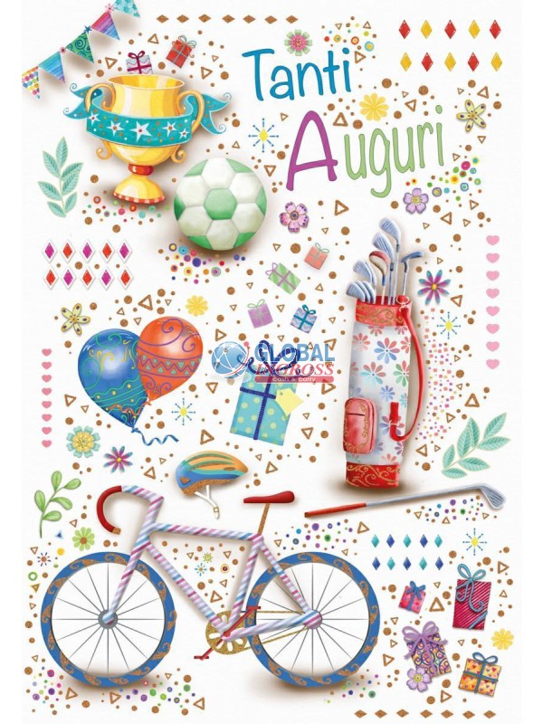 BIGLIETTO AUGURI SPORT