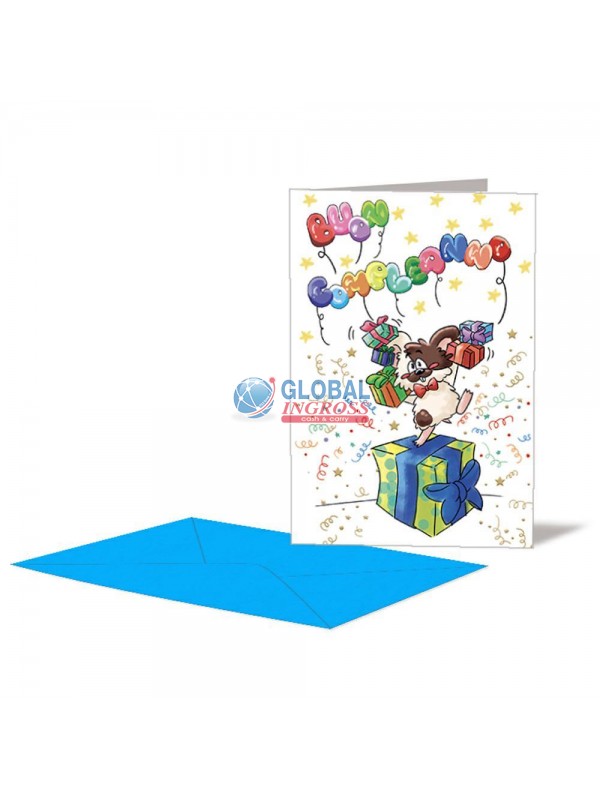 BIGLIETTO COMPLEANNO BIMBI