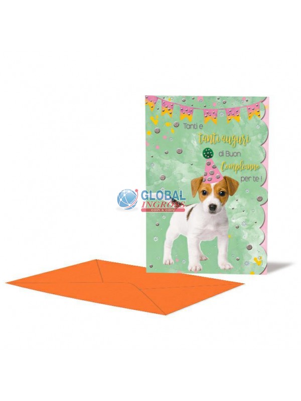 BIGLIETTO COMPLEANNO ANIMALI HUMOR