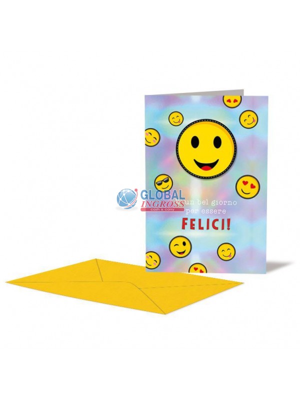 BIGLIETTO COMPLEANNO SMILE