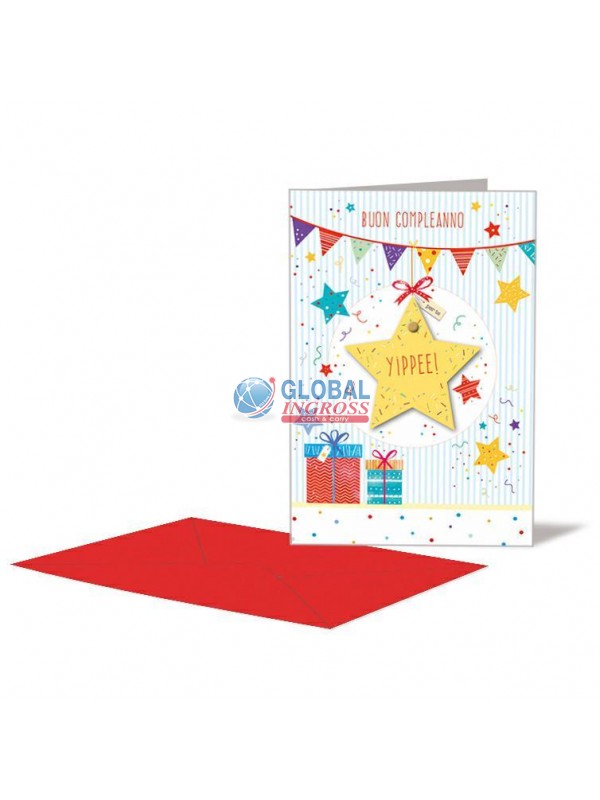 BIGLIETTO COMPLEANNO STAR