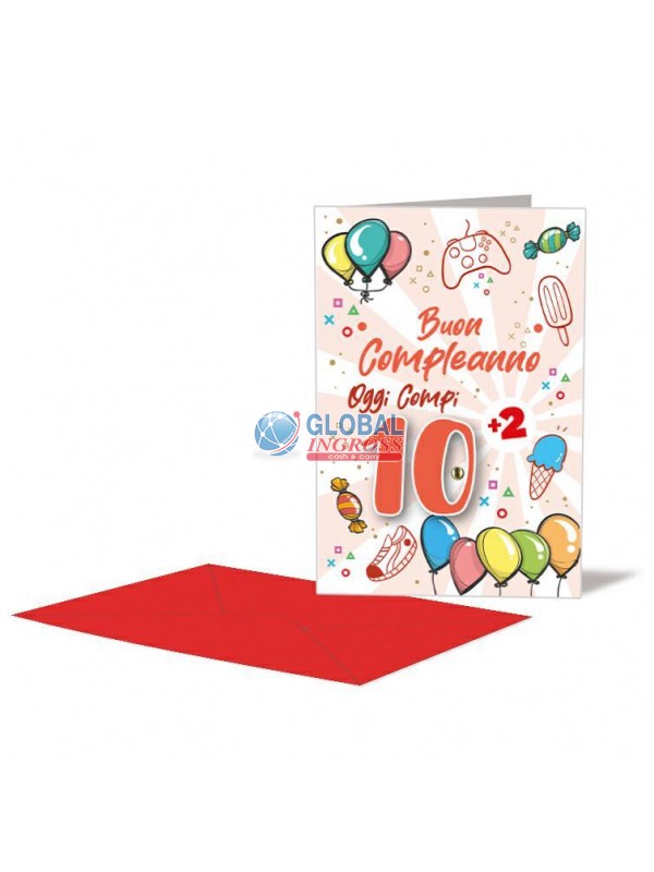BIGLIETTO 10 ANNI+ C/ROTELLA I MIGLIORI ANNI
