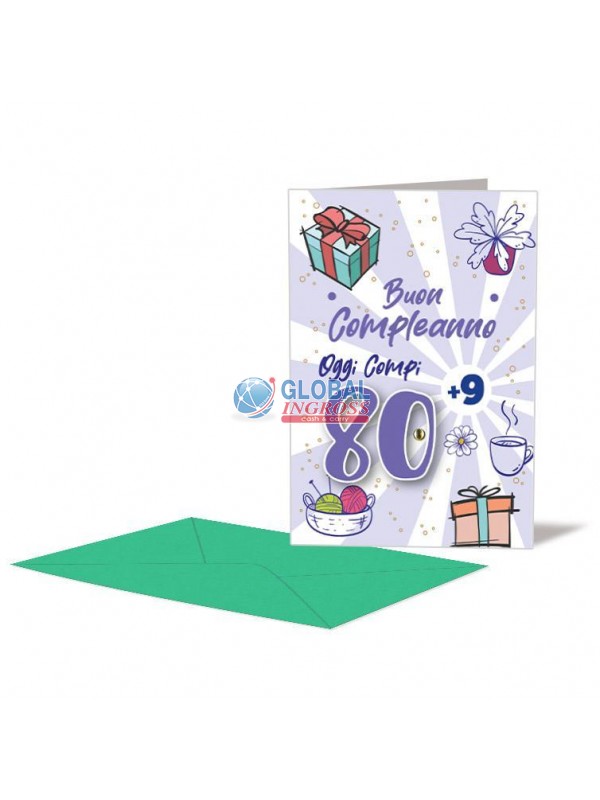 BIGLIETTO 80 ANNI+ C/ROTELLA I MIGLIORI ANNI