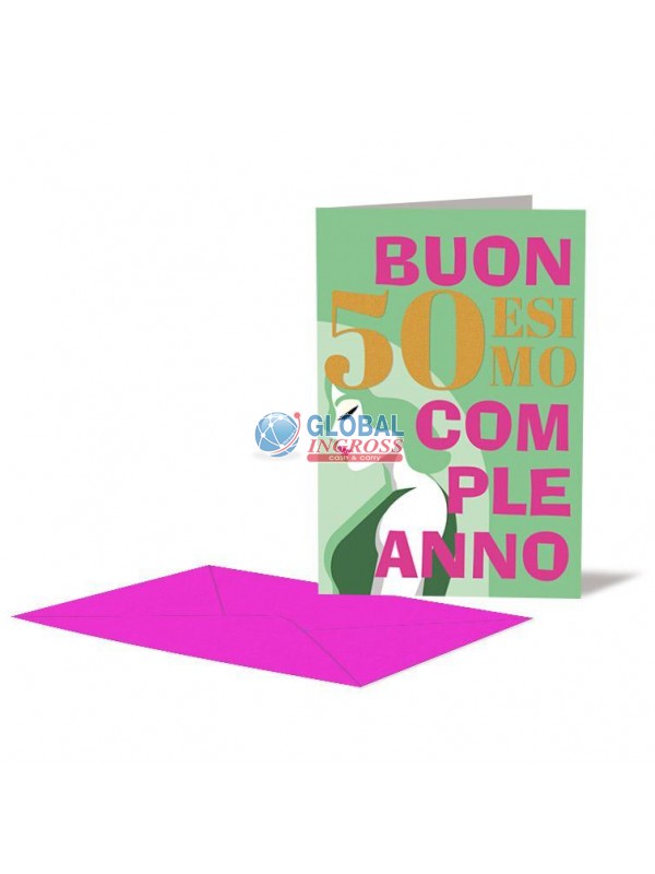 BIGLIETTO 50 ANNI FEMMINILE