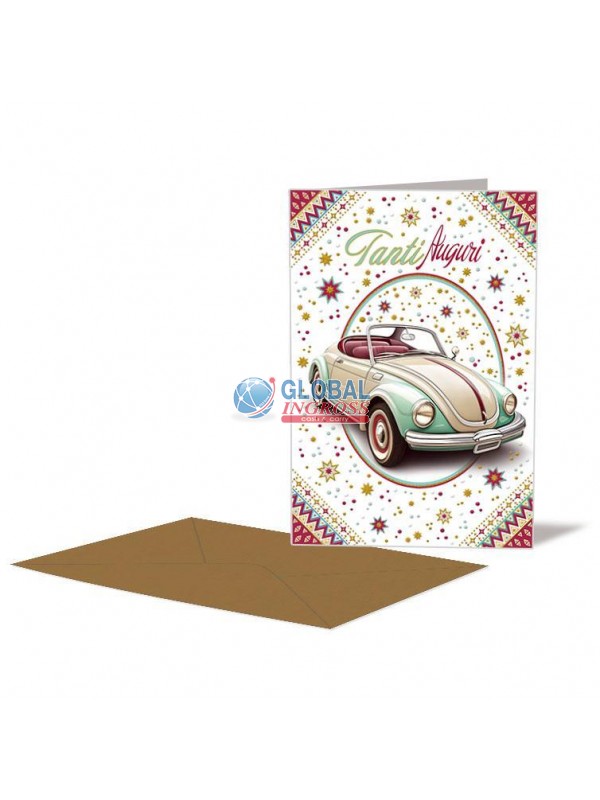 BIGLIETTO AUGURI AUTO
