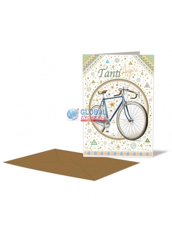 BIGLIETTO AUGURI BICI