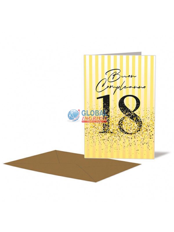 BIGLIETTO 18 ANNI GIALLO