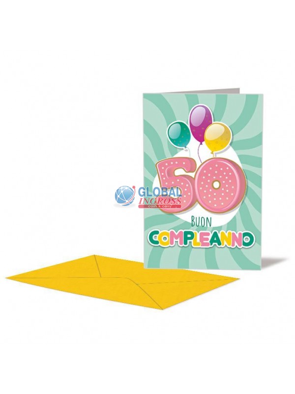 BIGLIETTO 50 ANNI C/APPLICAZIONE