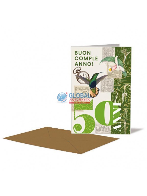 BIGLIETTO 50 ANNI VERDE