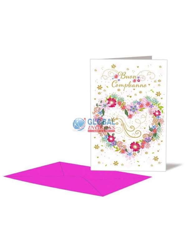 BIGLIETTO COMPLEANNO CUORE