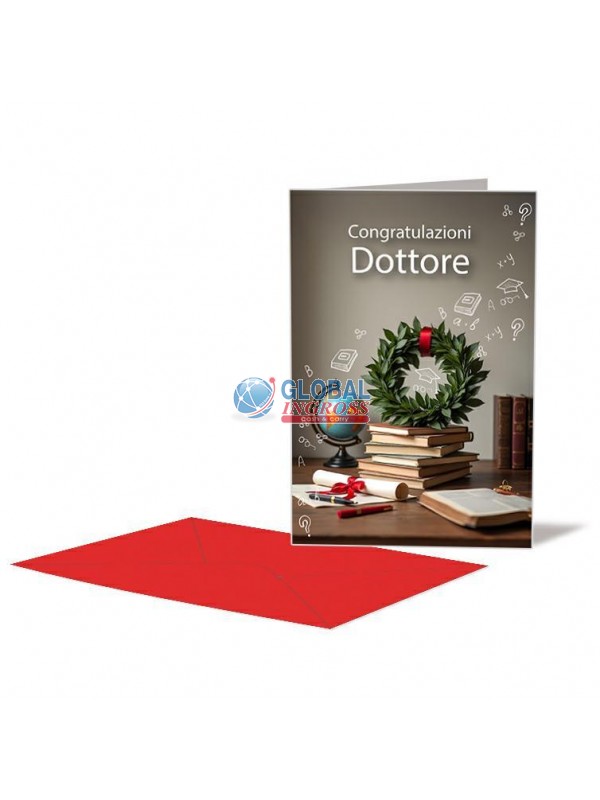 BIGLIETTO LAUREA P/S DOTTORE