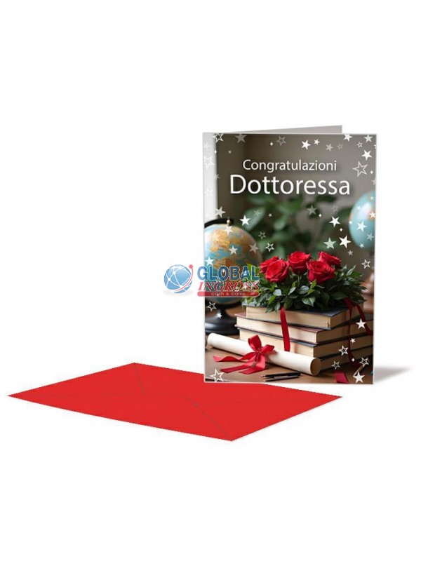 BIGLIETTO LAUREA P/S DOTTORESSA