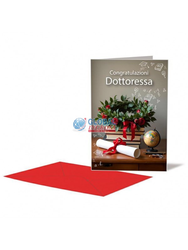 BIGLIETTO LAUREA P/S DOTTORESSA