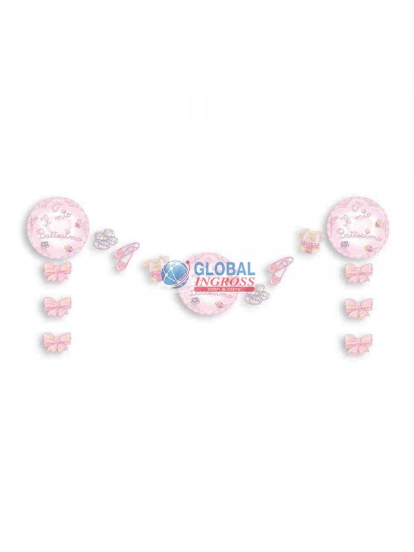 FESTONE ARMONIA BATTESIMO ROSA 3mt