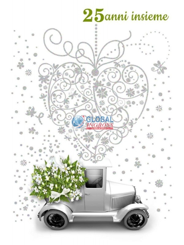 BIGLIETTO ANNIVERSARIO 25 ANNI AUTO