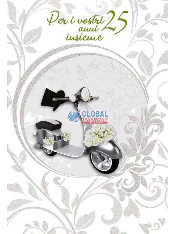 BIGLIETTO ANNIVERSARIO 25 ANNI VESPA