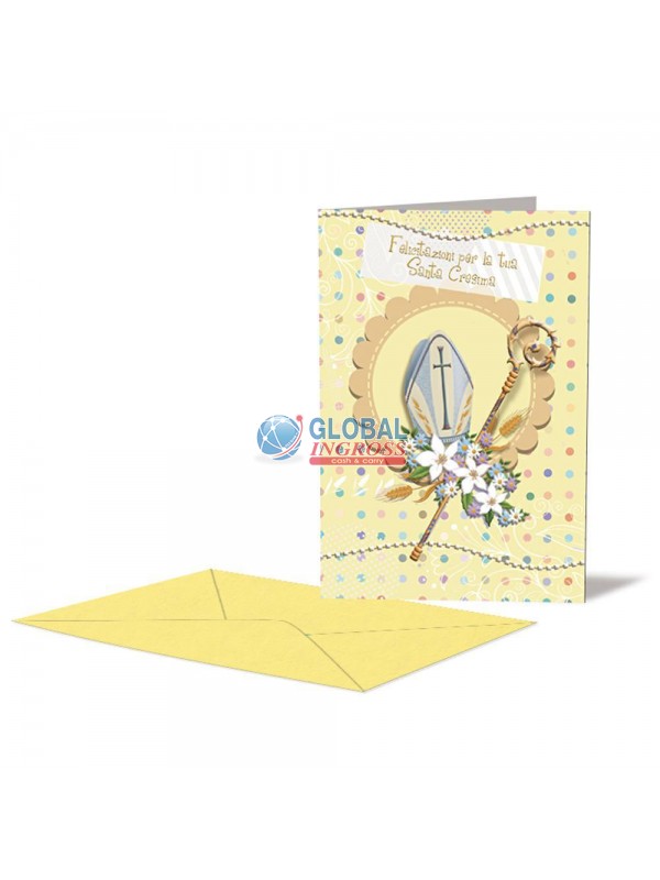 BIGLIETTO CRESIMA PORTASOLDI