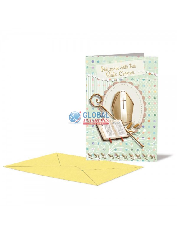 BIGLIETTO CRESIMA PORTASOLDI
