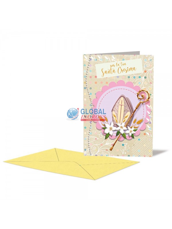 BIGLIETTO CRESIMA PORTASOLDI