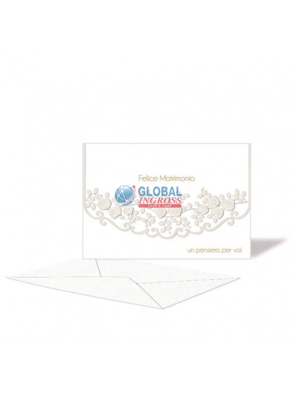 BIGLIETTO NOZZE P/S FELICE MATRIMONIO