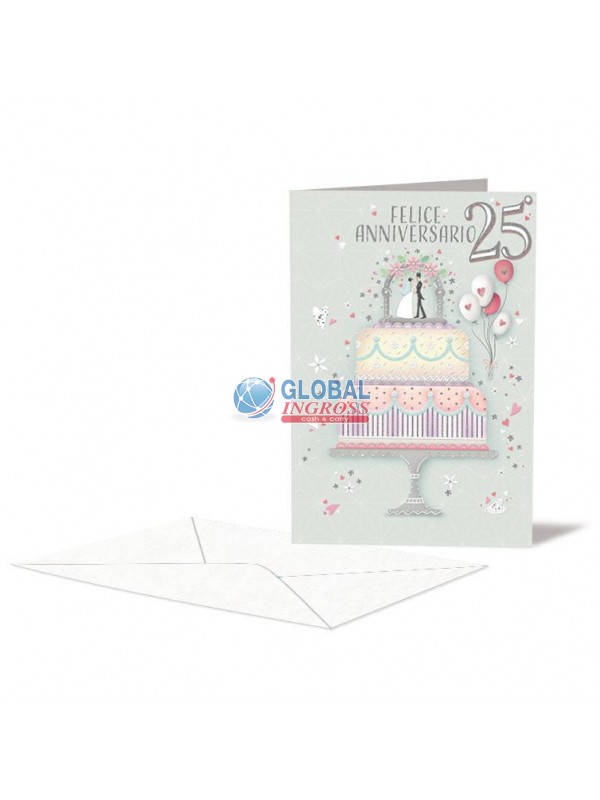BIGLIETTO ANNIVERSARIO 25 ANNI