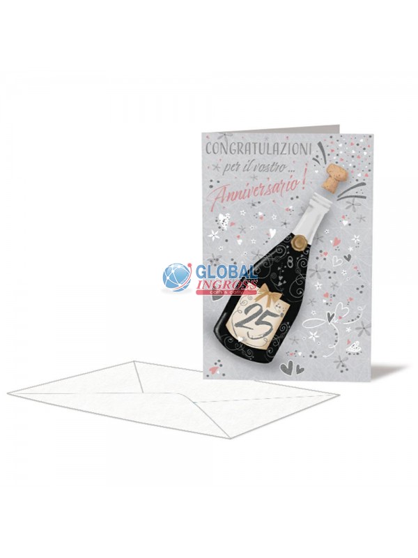 BIGLIETTO ANNIVERSARIO 25 ANNI