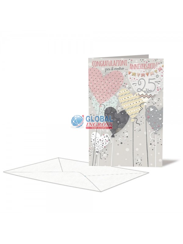 BIGLIETTO ANNIVERSARIO 25 ANNI