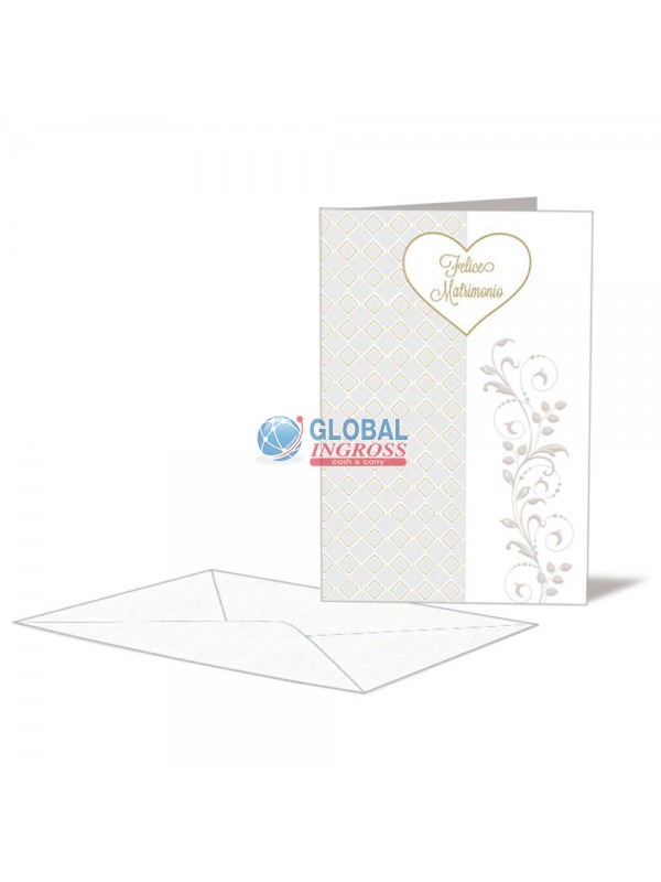 BIGLIETTO NOZZE P/S FELICE MATRIMONIO